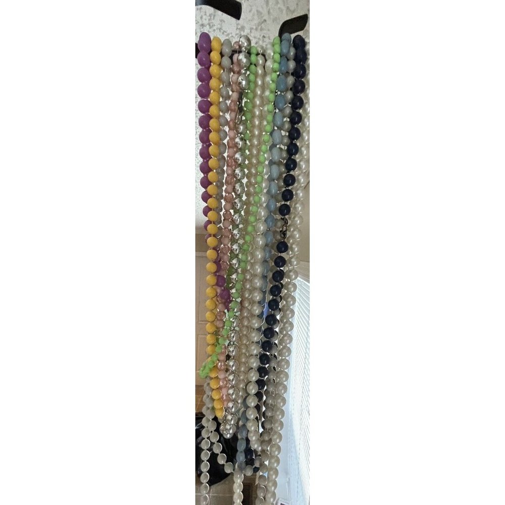 Vintage Solid Color Beaded Necklaces